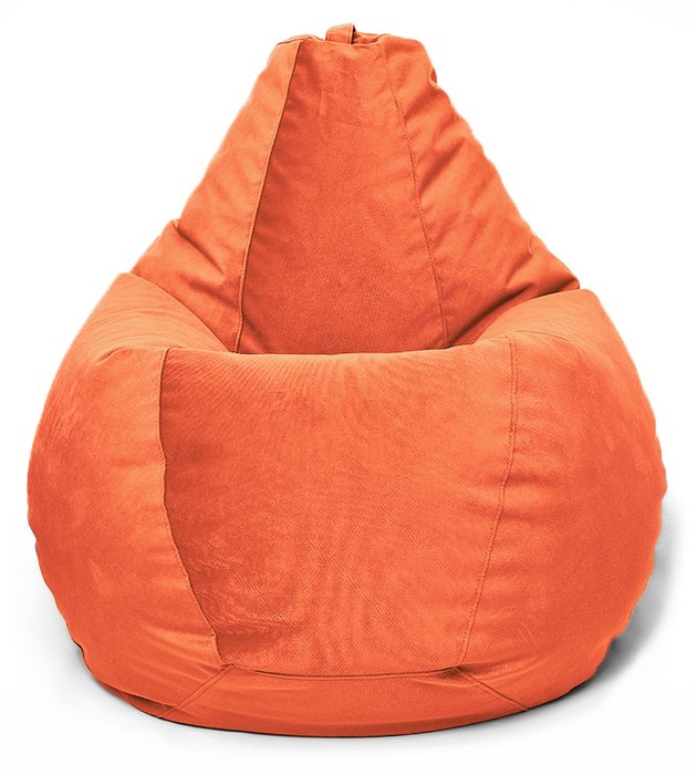 Кресло мешок Груша Maserrati 12 S оранжевого цвета  - купить Бескаркасная мебель по цене 3053.0