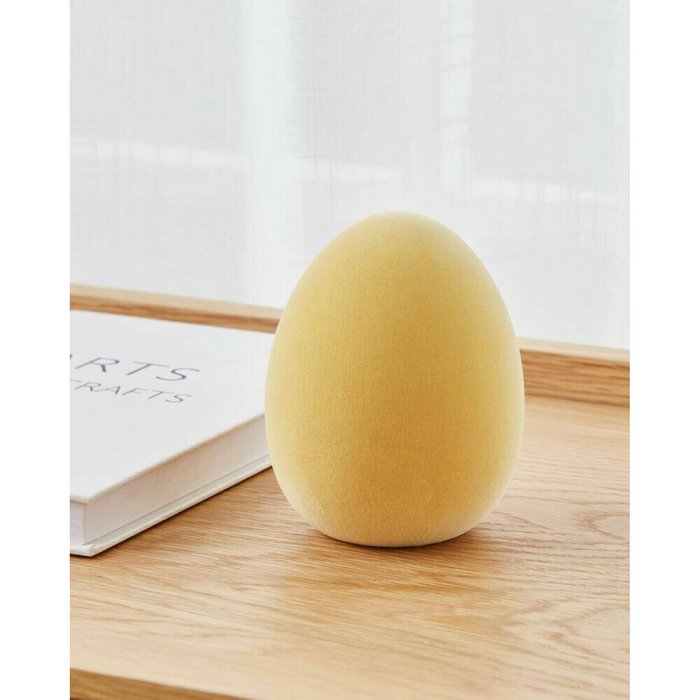 Фигурка яйцо Yaypan желтого цвета - купить Фигуры и статуэтки по цене 990.0