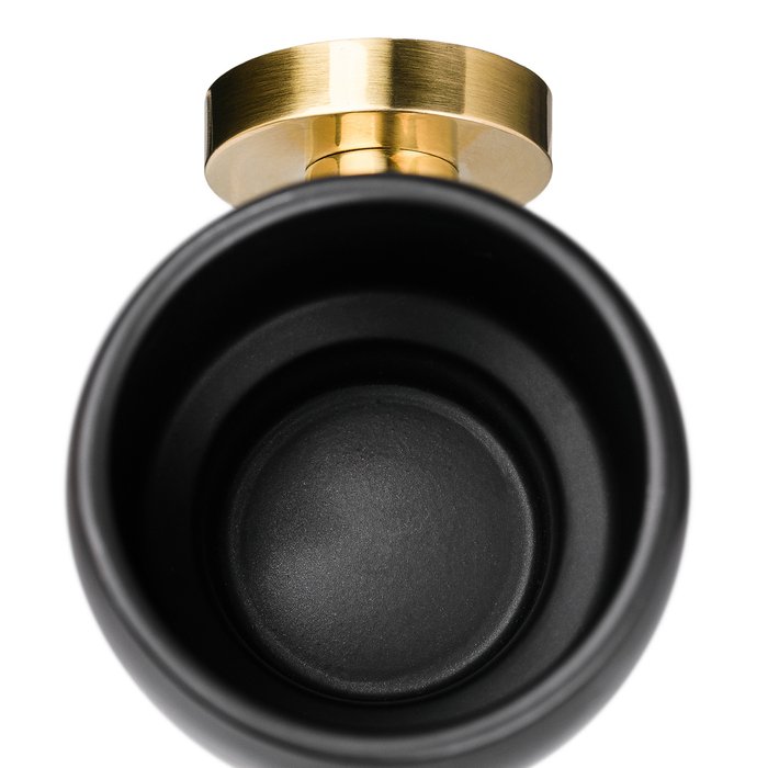 Стакан настенный для зубных щеток Oro Nero черно-золотого цвета - купить Стаканы и держатели для зубных щеток по цене 2000.0 Стакан настенный для зубных щеток Oro Nero черно-золотого цвета - купить Стаканы и держатели для зубных щеток по цене 2000.0