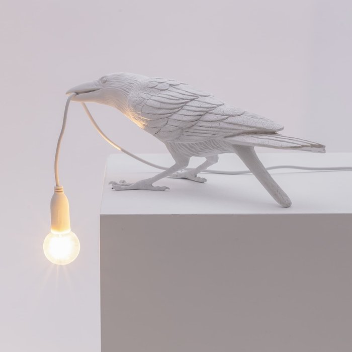 Настольная лампа Bird White Playing - лучшие Настольные лампы в INMYROOM