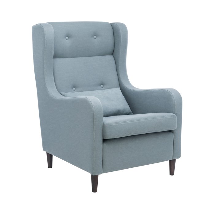 Кресло Галант серо-голубого цвета 