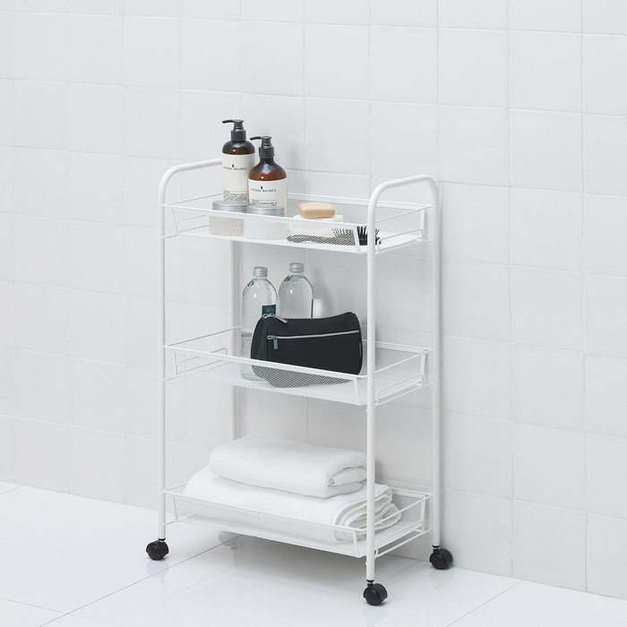 Тележка для ванной Swed House белого цвета - лучшие Сервировочные столики в INMYROOM