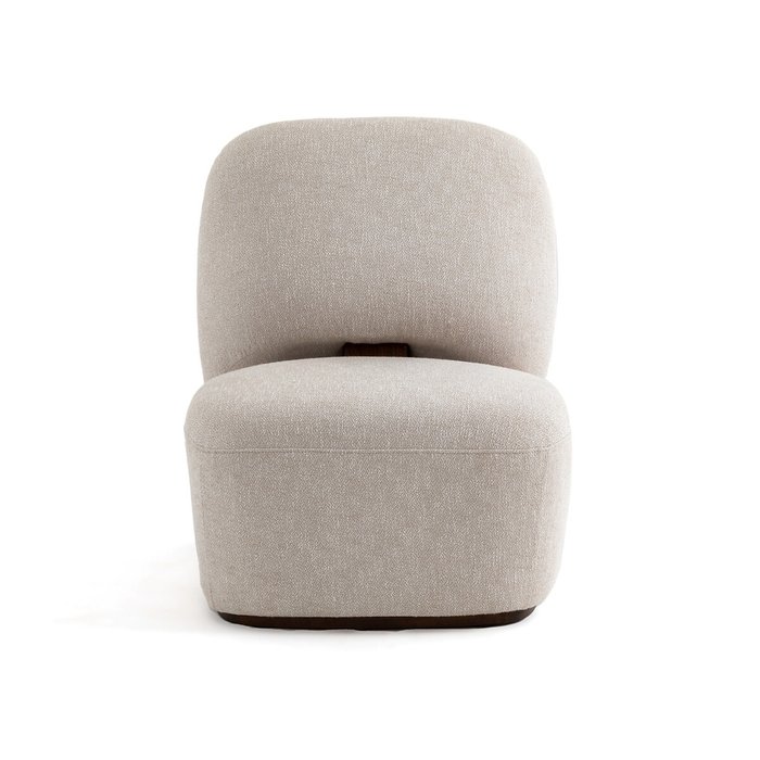 Кресло органичной формы Landon светло-бежевого цвета - купить Интерьерные кресла по цене 51005.0