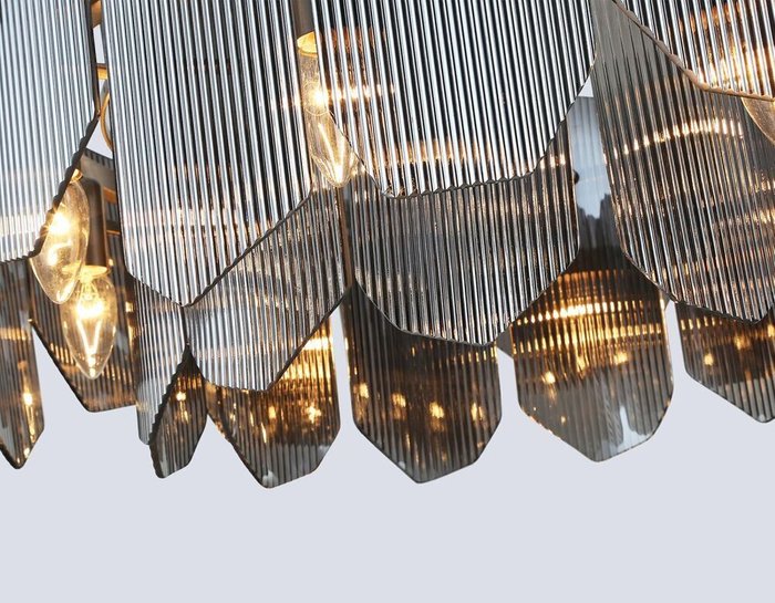 Подвесная люстра Crystal LH31203 (стекло, цвет дымчатый) - купить Подвесные люстры по цене 49500 Подвесная люстра Crystal LH31203 (стекло, цвет дымчатый) - купить Подвесные люстры по цене 49500