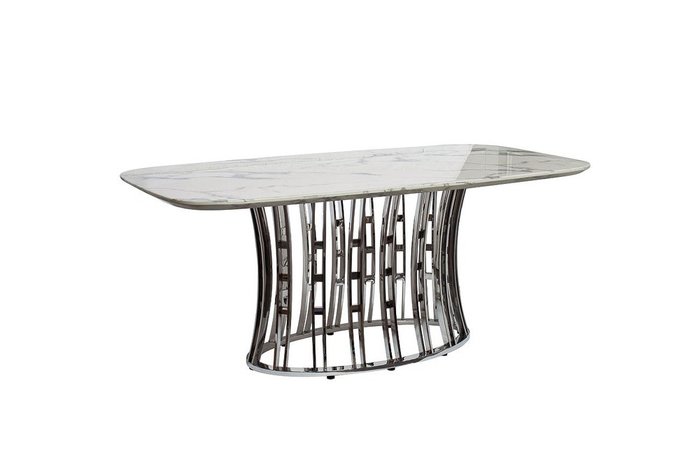  Стол обеденный светло-серого цвета - купить Обеденные столы по цене 169200.0