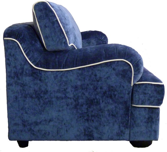 Диван Хилтон синего цвета - купить Прямые диваны по цене 67300.0