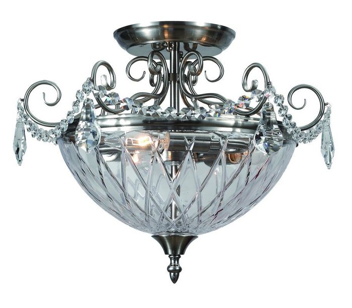 Потолочный светильник Divinare Reggia из металла и стекла
