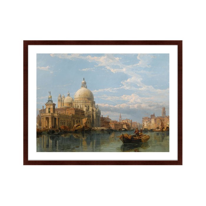 Репродукция картины Santa Maria Della Salute Venice 1855 г. - купить Картины по цене 12999.0