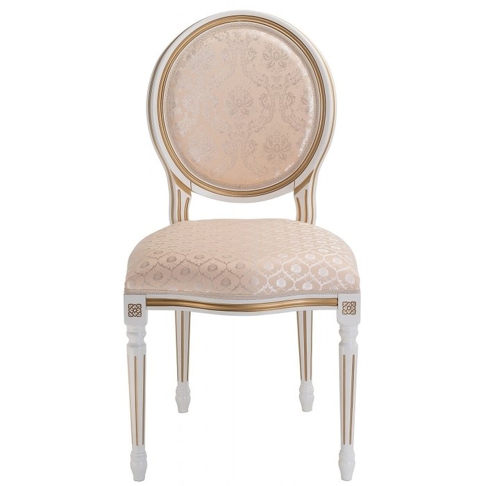Стул Данте молочный цвета с золотой патиной - купить Обеденные стулья по цене 17780.0