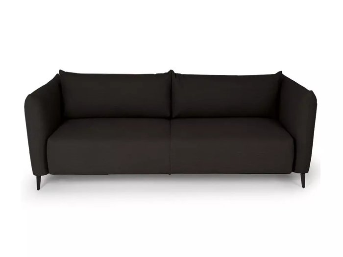 Диван-кровать Menfi темно-коричневого цвета с металлическими ножками - купить Прямые диваны по цене 111960.0