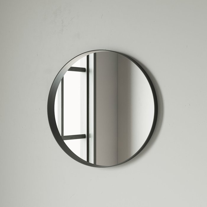 Зеркало Metal-1 в тонкой металлической раме D80 - купить Настенные зеркала по цене 14000.0