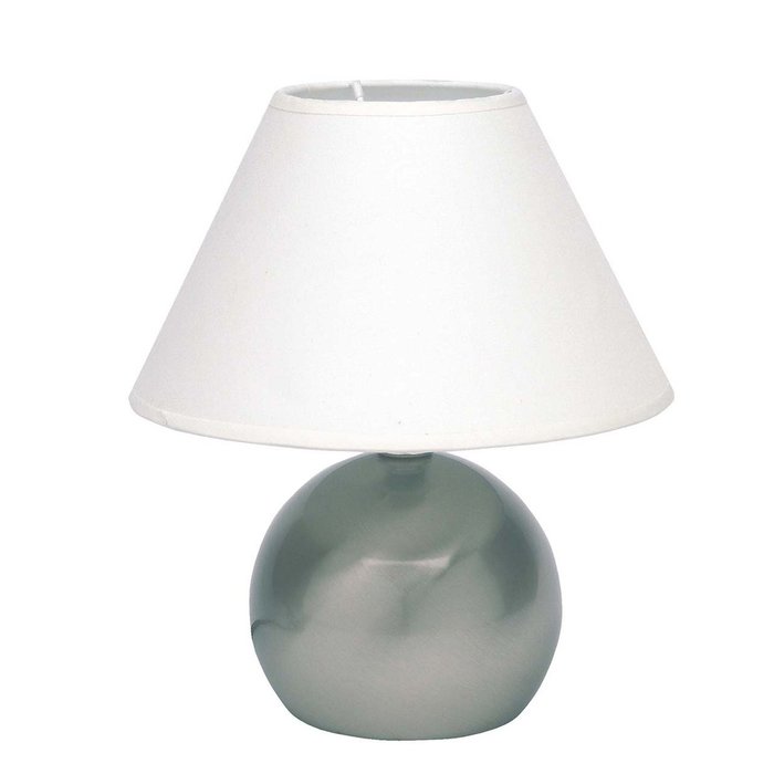 Настольная лампа Brilliant Tarifa с белым абажуром 
