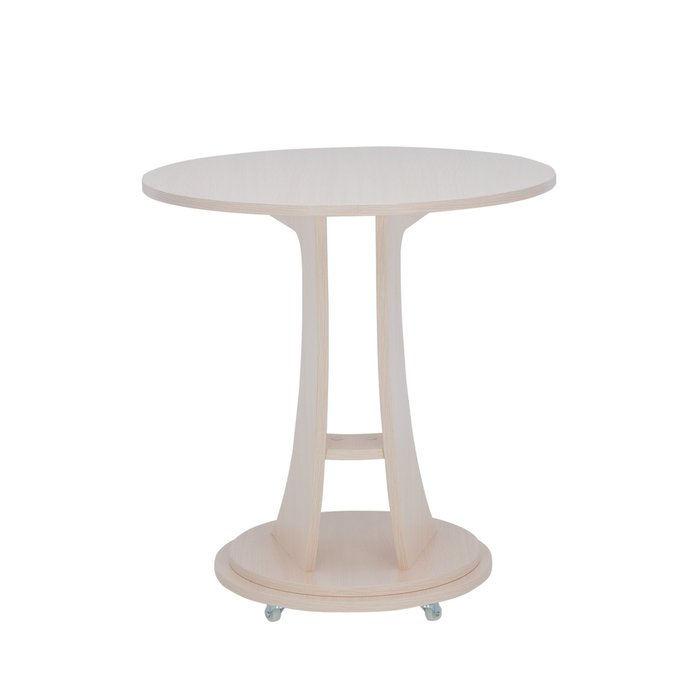Стол подкатной Акцент 2 бежевого цвета  - купить Кофейные столики по цене 5179.0