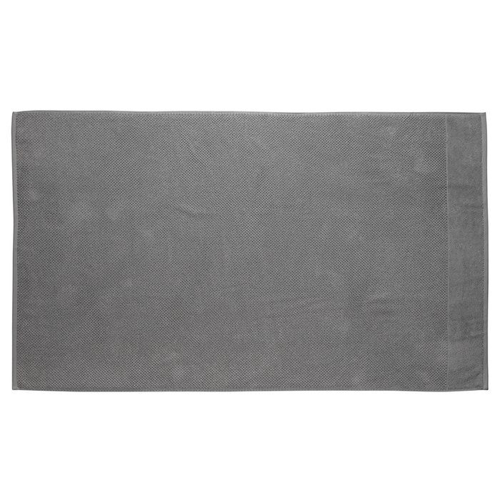 Полотенце банное фактурное Essential серого цвета - купить Банные полотенца по цене 3070.0
