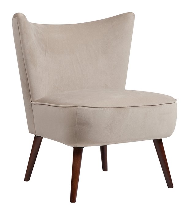 Кресло Vermont Chair Серо-бежевый Велюр - купить Интерьерные кресла по цене 40000.0