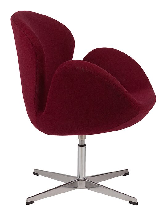  Кресло Swan Chair бордового цвета - лучшие Интерьерные кресла в INMYROOM