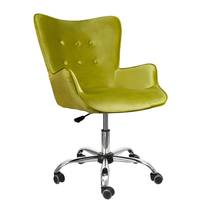 Кресло поворотное Bella оливкового цвета - лучшие Офисные кресла в INMYROOM