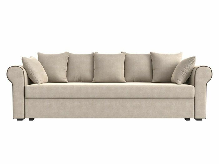 Прямой диван-кровать Рейн бежевого цвета - купить Прямые диваны по цене 29999.0
