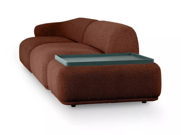 Модульный диван Fabro коричневого цвета - лучшие Прямые диваны в INMYROOM