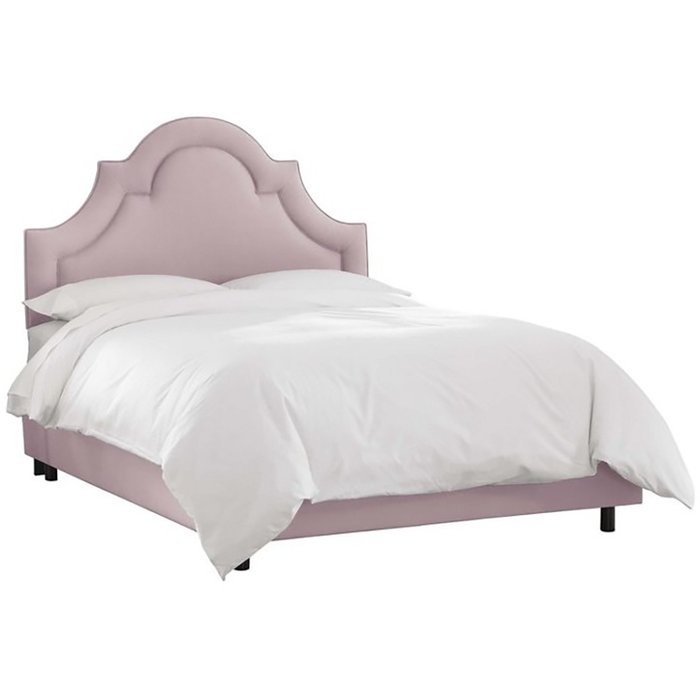 Кровать Kennedy Lilac Linen розового цвета 180х200