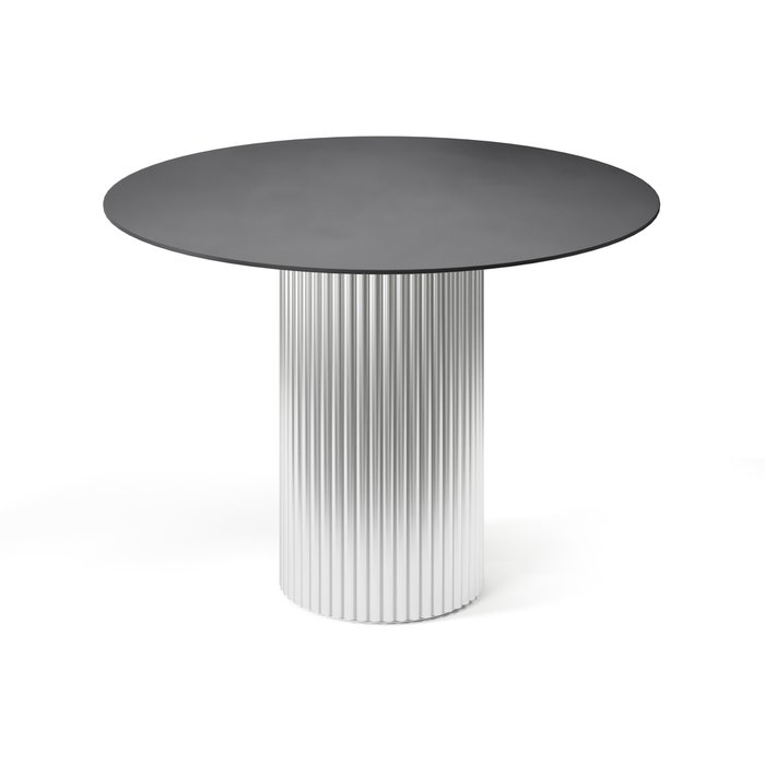 Обеденный стол Фелис S черно-серебряного цвета