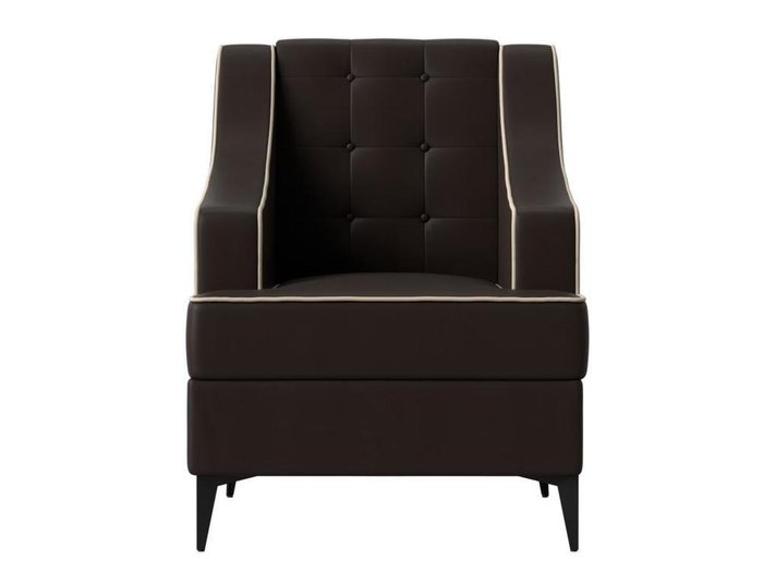 Кресло Марк коричневого цвета (экокожа) - купить Интерьерные кресла по цене 25999.0