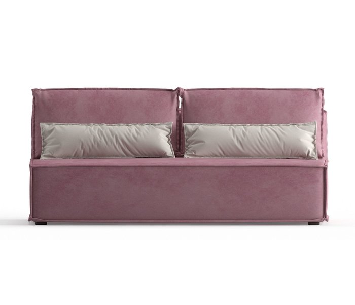 Диван-кровать Ли Рой Лайт в обивке из велюра розового цвета - купить Прямые диваны по цене 26250.0