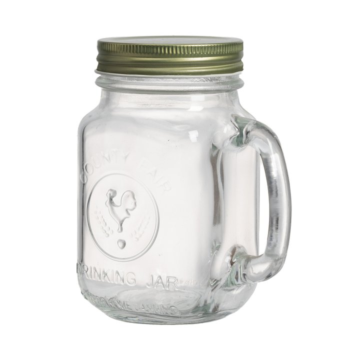 Кружка с крышкой Bormioli Rocco Drinking Jar - лучшие Емкости для хранения в INMYROOM