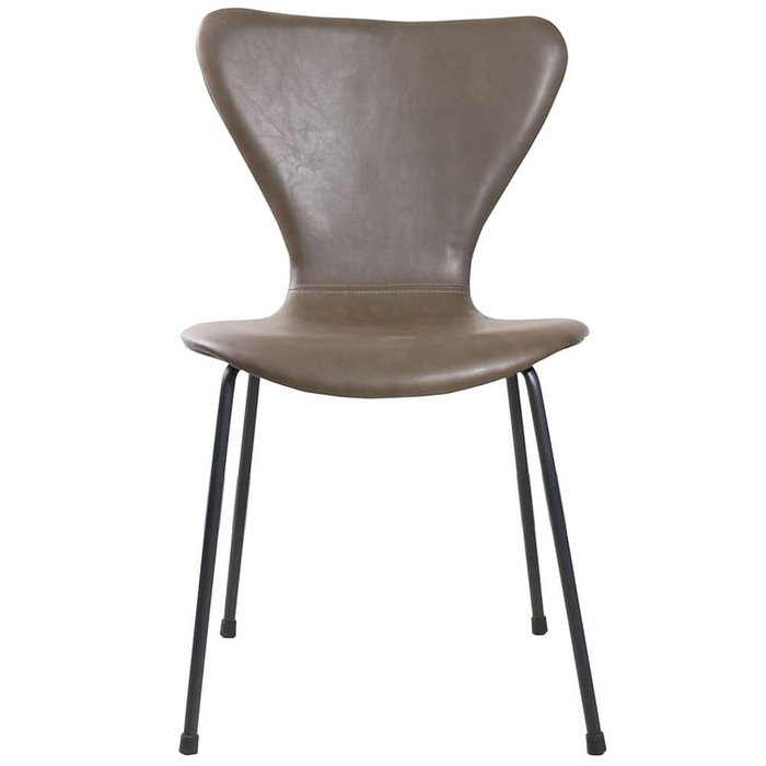 Стул Seven Leather коричневого цвета - лучшие Обеденные стулья в INMYROOM