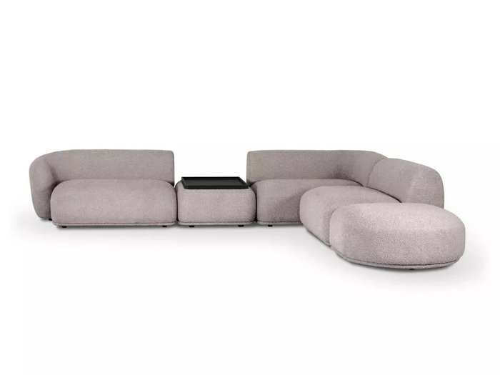 Угловой модульный диван Fabro серо-бежевого цвета - купить Угловые диваны по цене 426600.0