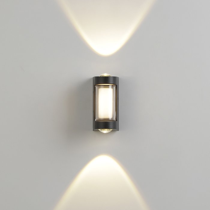 Настенный светильник Escada 30006W/01 LED*4W IP54 Black 30006LED - купить Бра и настенные светильники по цене 1940.0