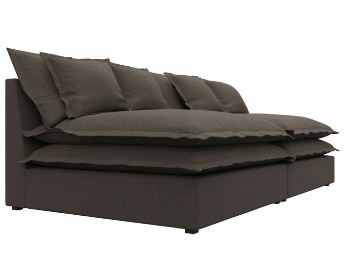 Диван Лига 040 темно-коричневого цвета - лучшие Прямые диваны в INMYROOM