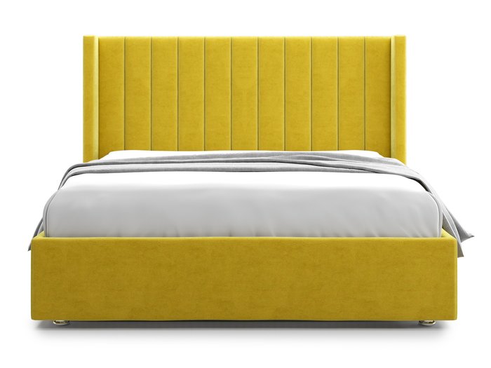 Кровать Premium Mellisa 2 140х200 желтого цвета с подъемным механизмом  - купить Кровати для спальни по цене 69600.0