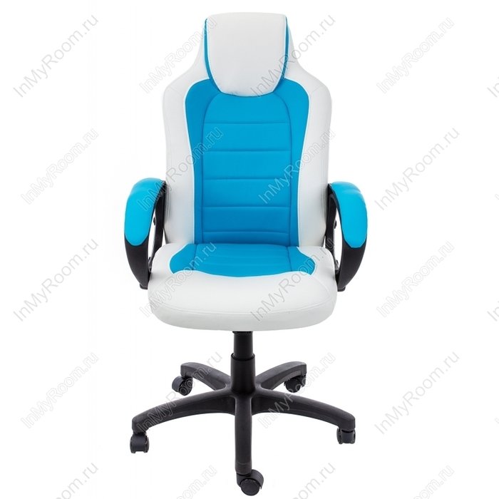 Компьютерное кресло Kadis сине-белого цвета - купить Офисные кресла по цене 7540.0