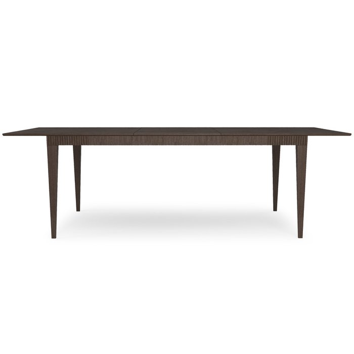 Раздвижной обеденный стол Линии 180х80 темно-коричневого цвета - лучшие Обеденные столы в INMYROOM