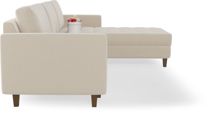 Угловой диван-кровать Geradine бежевого цвета - лучшие Угловые диваны в INMYROOM