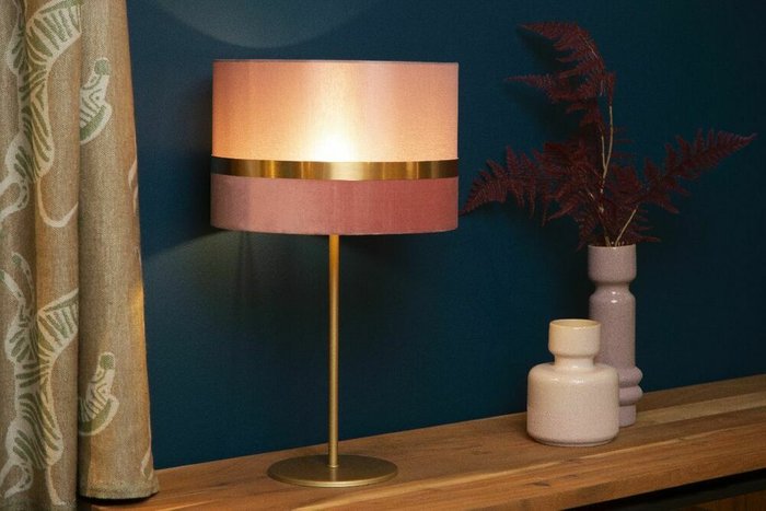 Настольная лампа Extravaganza Tusse 10509/81/66 (ткань, цвет розовый) - лучшие Настольные лампы в INMYROOM