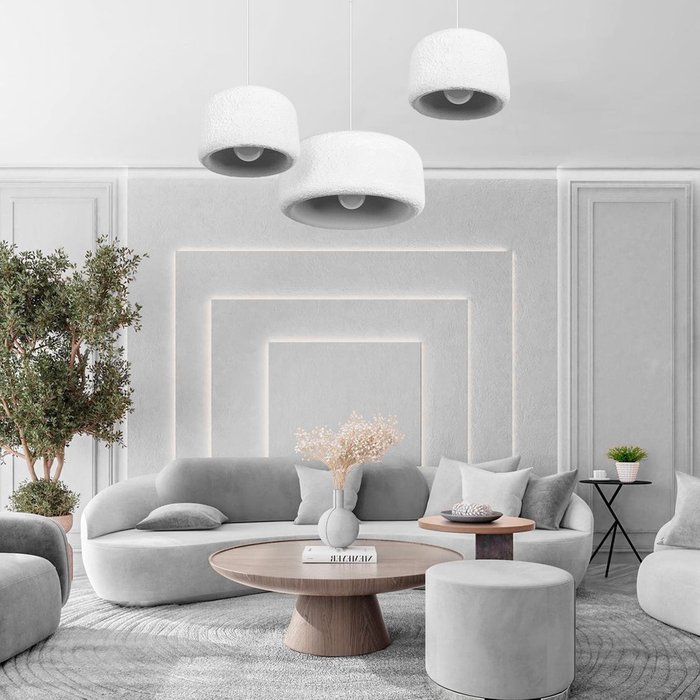 Подвесной светильник STONE 10252/300 White (пластик, цвет белый) - купить Подвесные светильники по цене 11110 Подвесной светильник STONE 10252/300 White (пластик, цвет белый) - купить Подвесные светильники по цене 11110