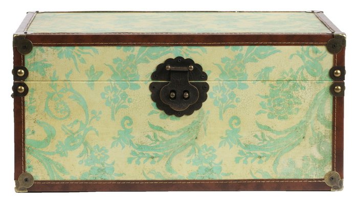 Декоративный сундук Provence Mint - лучшие Декоративные коробки в INMYROOM