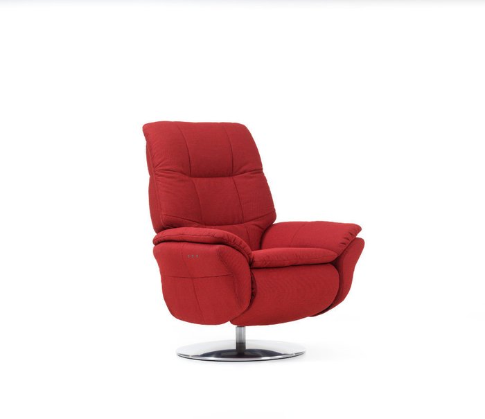 Кресло для руководителя с реклайнером Lomi красного цвета
