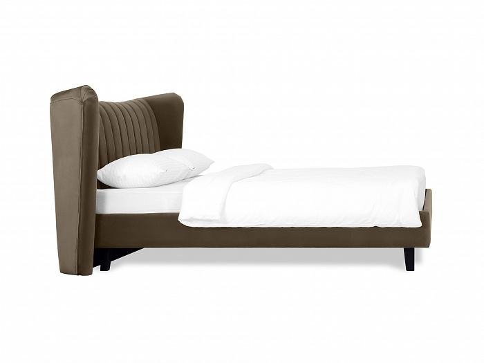 Кровать Queen Agata L 160х200 темно-коричневого цвета - лучшие Кровати для спальни в INMYROOM