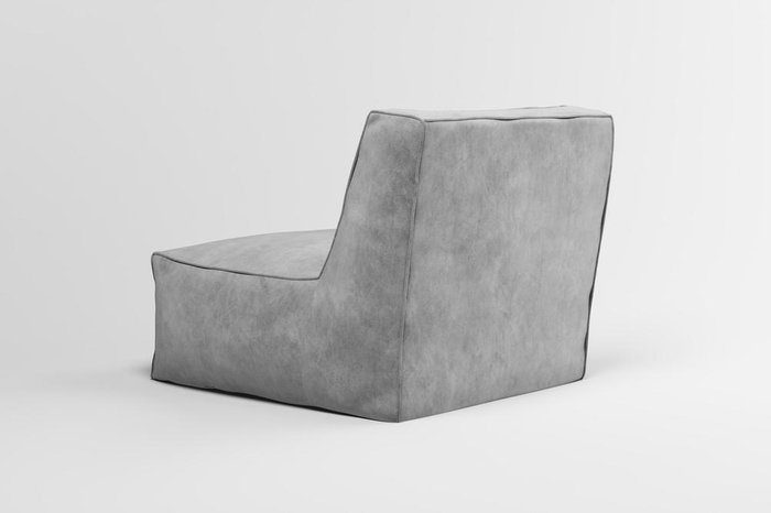 Кресло Quadro Velur серого цвета - лучшие Бескаркасная мебель в INMYROOM