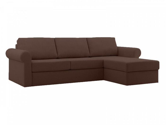 Угловой диван Peterhof темно-коричневого цвета - купить Угловые диваны по цене 116875.0