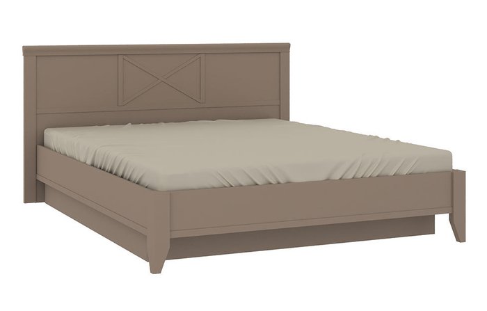Кровать с подъемным механизмом Кантри 140х200 бежевого цвета - купить Кровати для спальни по цене 49390.0