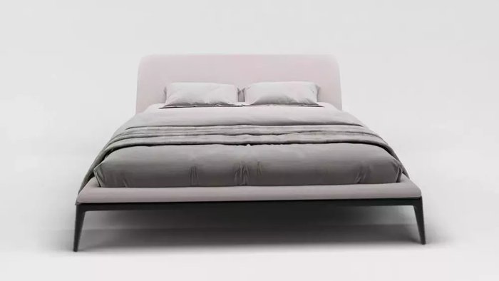 Кровать Liberty Premium 180х200 светло-серого цвета без подъемного механиизма  - купить Кровати для спальни по цене 142700.0
