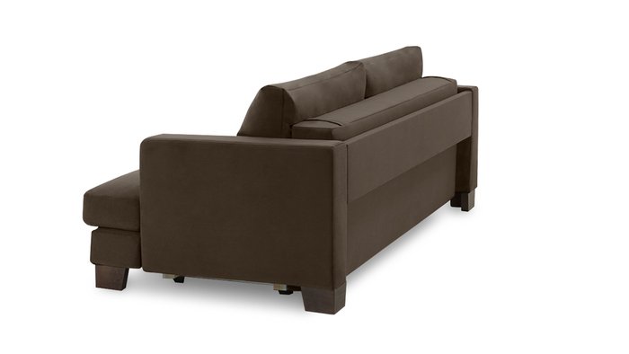 Прямой диван-кровать Марсель темно-коричневого цвета - лучшие Прямые диваны в INMYROOM