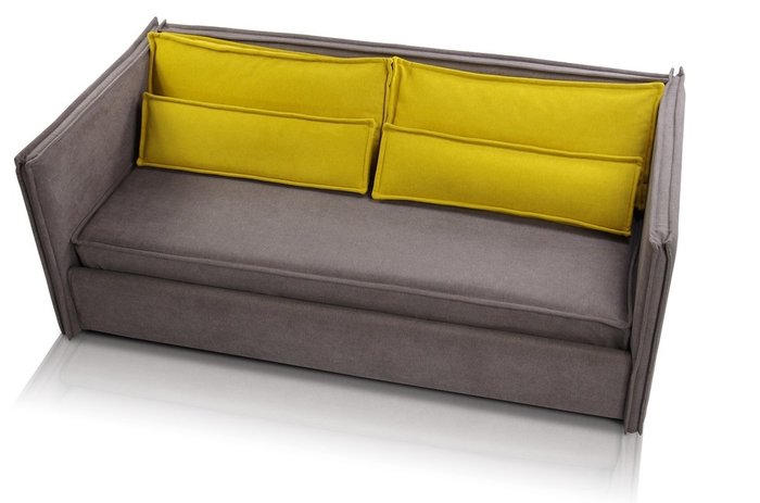 Диван-кровать Solo V3 190х100 серо-коричневого цвета с ортопедической решеткой - лучшие Прямые диваны в INMYROOM