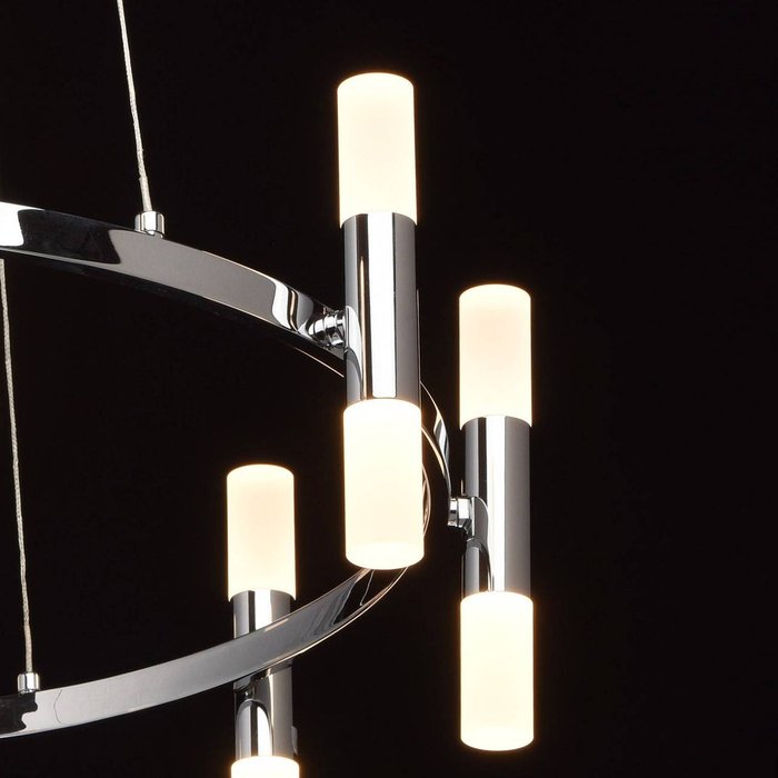 Подвесная светодиодная люстра MW-LIGHT "Ракурс" в современном стиле  - купить Подвесные люстры по цене 20000.0