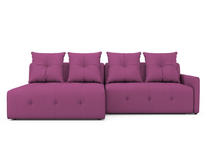 Угловой Диван-кровать Bronks левый пурпурного цвета
