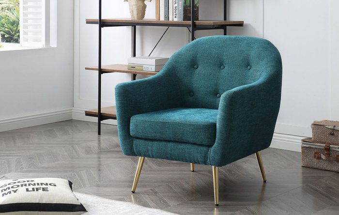 Кресло Carmen синего цвета - лучшие Интерьерные кресла в INMYROOM